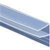 XQZMD Striscia di vetro di ricambio per porta doccia da 6 a 12 mm, 2 m in gomma morbida per finestra e porta curva (F-6 mm)