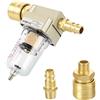 CJBIN Filtro Aria Compressa, CJBIN Filtro Aria Compressore Filtro del compressore daria da 1/4, eparatore olio-acqua Scarico Semiautomatico con attacco rapido para filtro de compresor