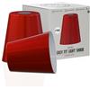 LEDSone Paralume retrò facile da montare 13 cm in metallo E27 lampada a sospensione a soffitto paralume bianco per lampada da parete e lampada da tavolo (Rosso 2pz)