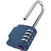 KAWAHA CL21BG, lucchetto a combinazione con arco lungo 6,6 cm, con combinazione a 4 cifre, set la tua combinazione per armadietti da palestra, scuola, cancelli, porte, cassetta degli attrezzi,