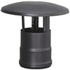 S&M Cappellino femmina smaltato 850°C -Ø80mm per conduzione fumi di stufe e caminetti a pellet