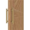 LVYIHAN Maniglie Rotonde Nero Opaco per Porta da Fienile 30/60/90/120/150 cm, Maniglia da Tirare e Spingere su Entrambi i Lati, Maniglia Lunga per Porte Francesi Porte Esterne Porte da Doccia