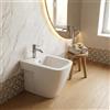 BB BuyBath Bidet filomuro in ceramica bianca con fissaggi nascosti 36x54 cm - Mia | Ceramica Dolomite