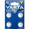 VARTA pila a bottone al litio CR2016 - blister da 4