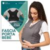 HUSTLE Koala Babycare Fascia Porta Neonato Regolabile e Unisex Marsupio Neonati Antracite
