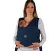 HUSTLE Koala Babycare Fascia neonato porta bebè Cuddle Band 2.0 in cotone fino a 15 kg Blu