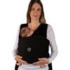 HUSTLE Koala Babycare Fascia neonato porta bebè Cuddle Band 2.0 in cotone fino a 15 kg Nero