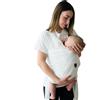 HUSTLE Koala Babycare Fascia Estiva Porta Bebè Traspirante per Esterno Regolabile 9kg Bianco