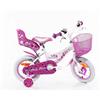 Schiano Bici Bicicletta Pink Love Bianca Taglia 12 Pollici