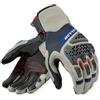 REV'IT! Revit Sand 5 Guanti da moto, argento/rosso, L