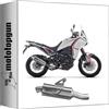 MOTOTOPGUN arrow scarico omologato indy-race evo alluminio nero fondello inox compatibile con moto morini x-cape 700 2026 mototopgun std 72664ao