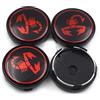 Generico Set 4 Tappi Coprimozzo Copri Mozzo Diametro 60 mm con Scorpione Compatibili per ABARTH 500 595 695 SS GRANDE PUNTO Borchie Coppe Coppette per Cerchi in Lega Fiat Rosso Nero