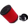 MALOSSI Filtro aria da corsa E16, 0° PHBG-MIKUNI, collegamento: 42/50/58,5 mm, larghezza 9 5 mm, altezza 125 mm, rosso, nero
