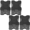 Abaodam Set 4pezzi Spessori Molla Elicoidale in Gomma Nero per Auto e SUV, Booster Ammortizzatore per Sollevamento Veicolo e Miglior Comfort di Guida
