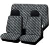 Generico Coprisedili Panda 4X4 dal 1986 al 2003 fodere auto su misura in tessuto Imbottito e Trapuntato 141-141A set copri sedile 750 4x4 1000 Country Club Young - AK1319 colore a scelta (Grigio)