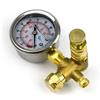 SODIAL Manometri di Carica Gas Azoto per Idraulico con Protezione IP55 K5R7