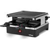 Wëasy LUGA40 Wëasy, apparecchio per raclette e grill per 4 persone, piastra grill rimovibile facile da pulire, 4 teglie antiaderenti, potenza 600 W
