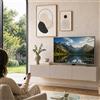 Shally Dogan Mobile TV sospeso 180 x 30 cm FRANCY Sabbia con 3 Ante a ribalta Porta TV parete