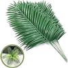 SzJias 12 foglie di palma artificiali, rami di palma, piante tropicali per foglie, giungla hawaiana, feste, decorazioni