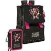 KPop Demon Hunters K-Pop Demon Hunters - Schoolpack Zaino scuola estensibile + Astuccio 3 scomparti riempito Energy