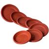Saturnia Art Plast Sottovaso per Vaso Ø 25 cm, Terracotta