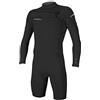 O'NEILL ONeill Muta Corta Shorty Uomo Hammer 2mm Chest Zip - Nero - Easy Stretch Traspirante - Doppio Collo Super sigillato