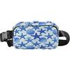 decor gift Elegante marsupio con cerniera per donne e uomini, con conchiglie marine preppy blu costiere borsa a tracolla con tracolla regolabile mini per ciclismo, escursionismo, palestra
