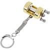 WOVEBIUS Carino Trolling Reel Modello Mini Pesca Reel Keychain Portachiavi Novità Regalo