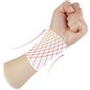 GETAJGHSD Fascia per Polso Protettiva da Palestra in Cotone Pettinato ed Elastan Cuscinetto Elastico per Protezione Articolare per Softball e Golf Bianca 1 Paio