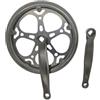 Buxuaaaa Guarnitura per biciclette a 52 denti, guarnitura per bici da 170 mm, doppia catena di ricambio per mountain bike, doppio paracatena pieghevole