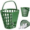 Genérico Cubo da golf | Contenitore solido per tutte le condizioni atmosferiche | Cubo portaoggetti per golf con capacità per 50 palline, per club, terrazza, ufficio, garage, campo di pratica e regalo per papà