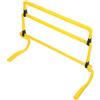 BCOATH Ostacoli per Allenamento Calcio in Pp Giallo, Kit Mini Ostacoli Rimovibili per Aumentare Agilità e Potenza, per Ambienti e Baseball