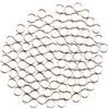 WOVEBIUS Set di 100 anelli di protezione rotondi in acciaio inox per albero freccette, colore argento
