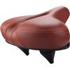AKDJGFP Sedile Bici Sella for bicicletta morbida, in spugna ispessita, in silicone for lunghe distanze, con ammortizzatore a molla(Basic Brown)