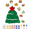 Genérico Bersaglio per freccette per bambini, 42 cm, bersaglio a forma di albero di Natale, giocattoli per feste fai da te con palline adesive, per bambini, esterni, sala giochi, giardino, decorazione