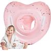 Genérico Tubo gonfiabile, anello portatile per piscina, galleggiante da nuoto a forma di cuore, con manici, per bambini 6 in su, accessorio per giocare in spiaggia e in piscina