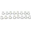 WOVEBIUS 16pcs Ferro Roller Skate Ruote Accessori Centro Cuscinetto Boccola Distanziale
