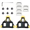 MniimaLuxe 2 PCS Tacchette Bici da Corsa,di Racchette per Bicicletta,Compatibili con Shimano SPD SL,Pedali Bici da Corsa,Tacchette Look Keo Grigie,Pedali Bicicletta Antiscivolo,Accessori per Scarpe da Ciclismo