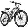 RINCC RN50 Bicicletta Elettrica per Adulti 29 Pollici, Bici Elettrica MTB con Batteria 48V 15Ah, 21 Velocità, Autonomia 50-110 km, Telaio in Alluminio (Nero) (Nero)