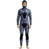 TIKATARER Muta da Sub in Neoprene da 3 Mm con Elevata elasticità, Triplo Strato in Gomma SCR e Nylon, Cappuccio Staccabile per Immersioni Subacquee, Pesca Subacquea (L)