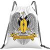 Generic Zaino con Coulisse Coat of Arms South Sudan Drawstring Backpack Grande capacità Sacchetta Sportiva Pieghevole Sportiva Zainetto per Vacanze Spiaggia Scuola