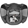 Furhaven Pop Up Playpen Pet Tent Playground - Gray, Medium