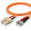 1aTTack.de 1x 5m OM2 LWL DX DUPLEX cavo patch SC/UPC - ST/UPC MM MULTIMODALE - 50/125 µm LSZH arancione