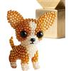 Generico Kit per Ricamo con Perline, Set per Ricamo 3D Cani per Principianti, Cucito Artistico Con Filati Per Adulti E Teens Appassionati Di Animali