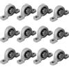 SODIAL 12PZ KP08 Cuscinetto Un Sfere Montato Su Cuscino (Diametro Foro 8mm) Cuscin5389