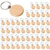 SODIAL 50 Pezzi nel Bianca Chiave nel Legno Tag Chiave Incisione Spazi Vuoti Porta3846