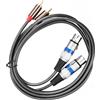 SODIAL 3X Audio Hi-Fi 2 Un Xlr 3 Pin Femmina Amplificatore Console d4234