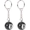 SODIAL 10X ' Chiave Della Catena Chiave di Palla da Biliardo No. 8 R6F23572