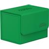 Ultimate Guard CAJA DE CARTAS SIDEWONDER 80+ XENOSKIN MONOCOLOR VERDE