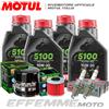 Motul + Hiflo + NGK Tagliando HONDA Forza 750 DCT 2020 2021 2022 (5100 10W30, Filtri olio, candele)